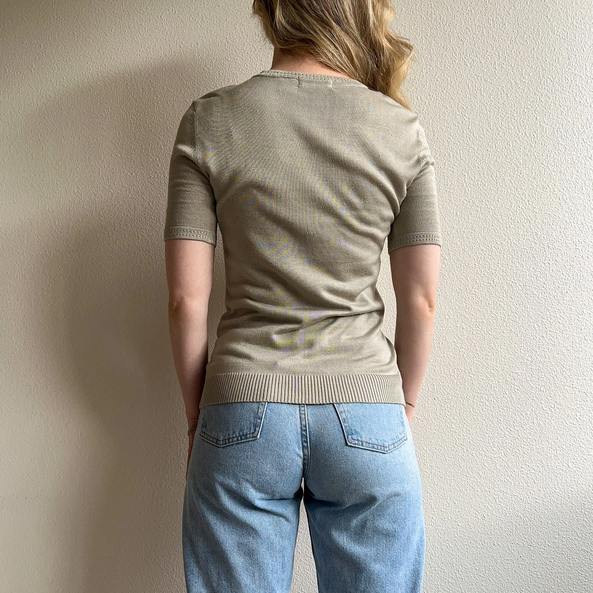 1990s Silky Soft Grey Sweater (S/M)