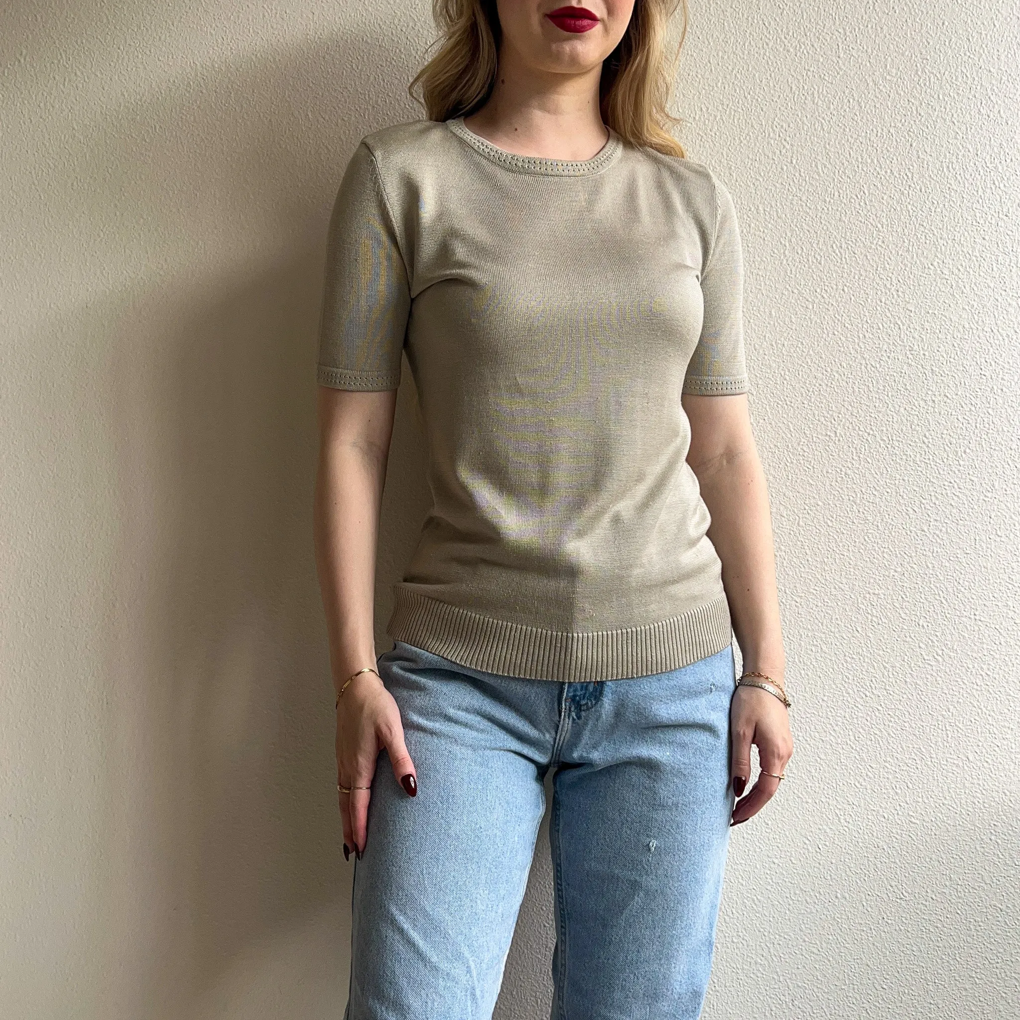 1990s Silky Soft Grey Sweater (S/M)