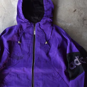 80’s adidas ナイスカラー！ 中綿入り フード付き ナイロンジャケット　240107
