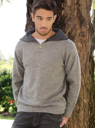 Alpaca Turtleneck Sweater for Men