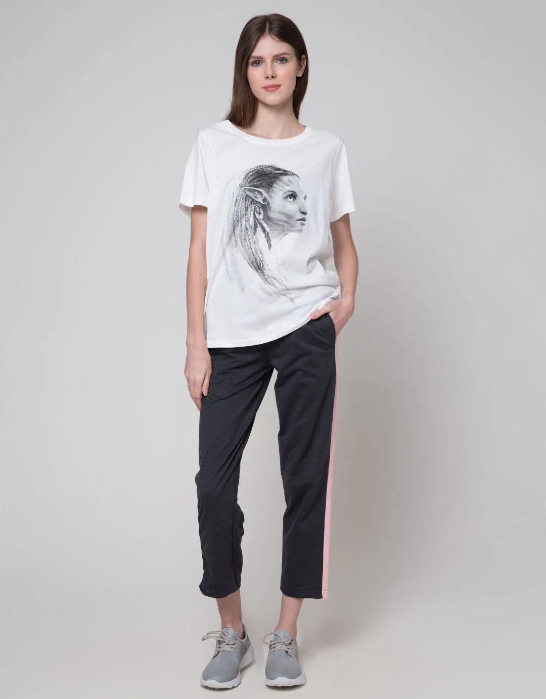 Amercian Jeans Side Stripe Celana Panjang Wanita