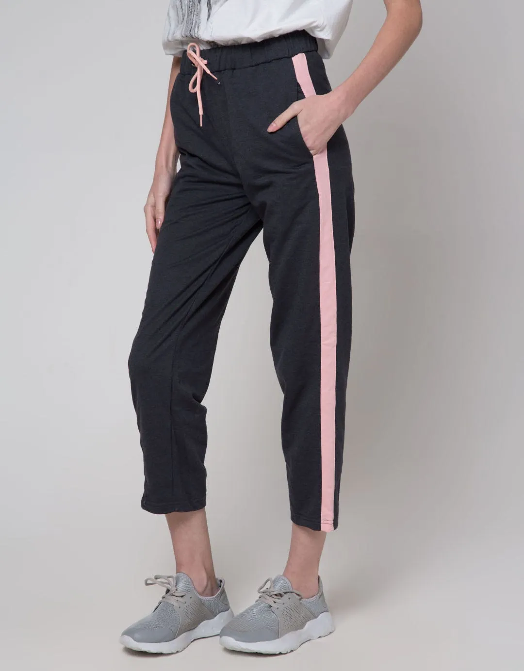 Amercian Jeans Side Stripe Celana Panjang Wanita