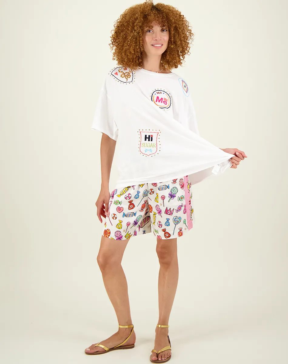Angelina Stickers Oversized T-Shirt
