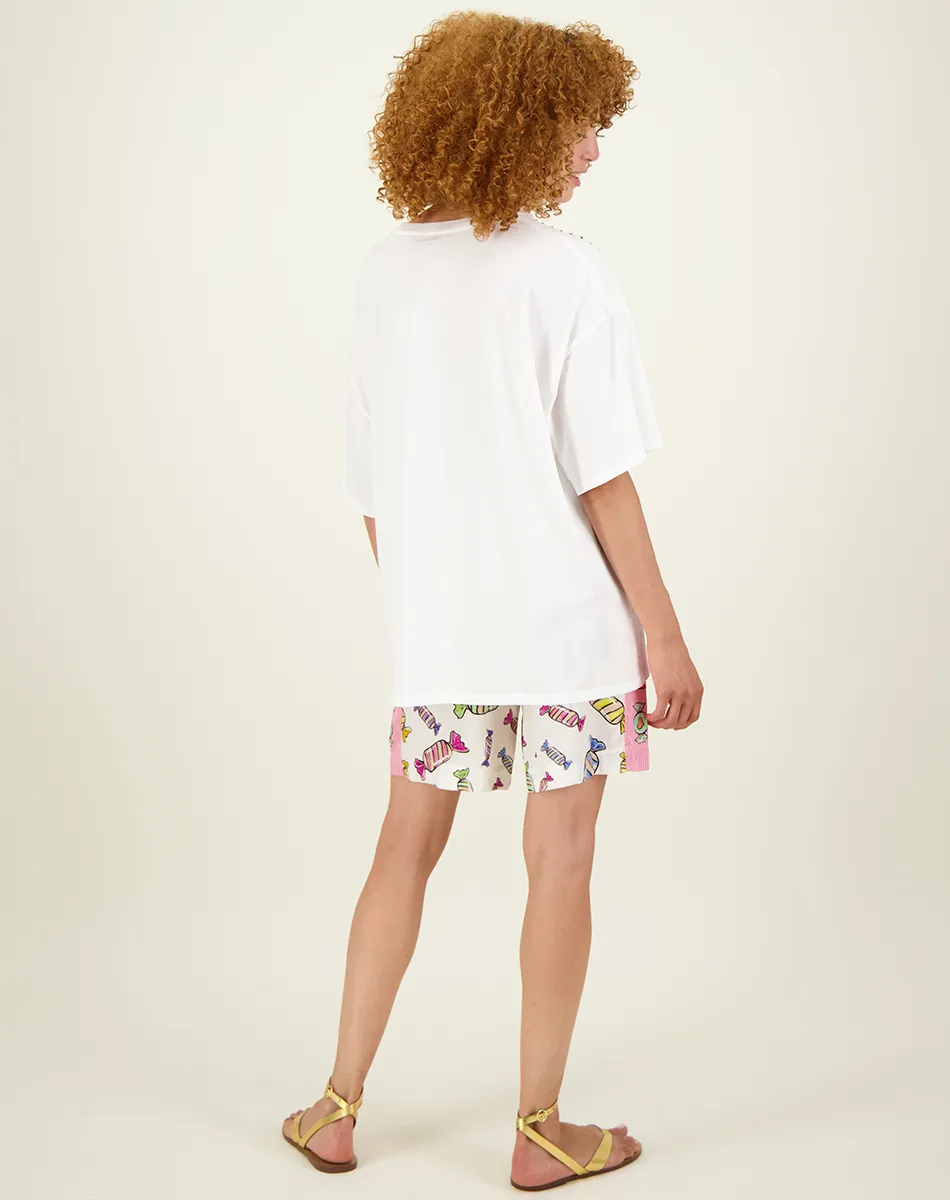 Angelina Stickers Oversized T-Shirt
