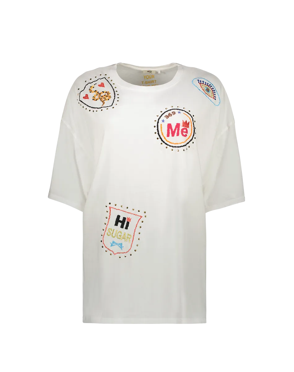 Angelina Stickers Oversized T-Shirt
