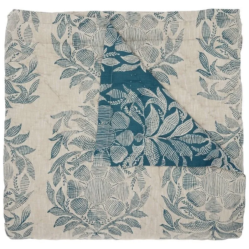 Asma Peacock Cotton Quilts by John Robshaw