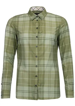 Barbour Womens Ewan Long Sleeve Blouse, Laurel Green