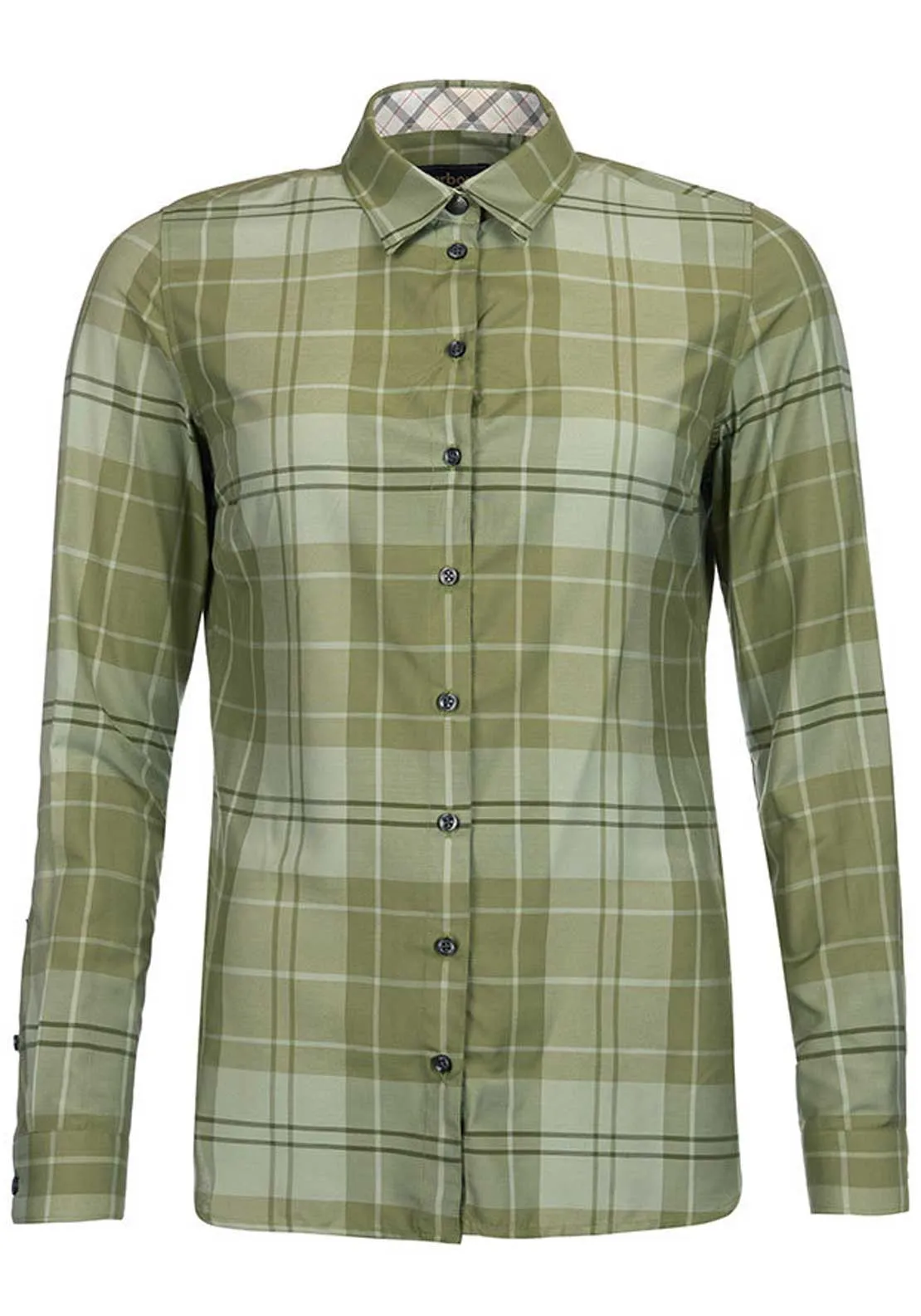 Barbour Womens Ewan Long Sleeve Blouse, Laurel Green