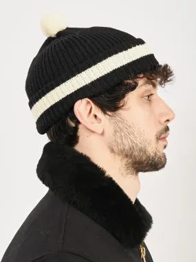 Black Pom Hat
