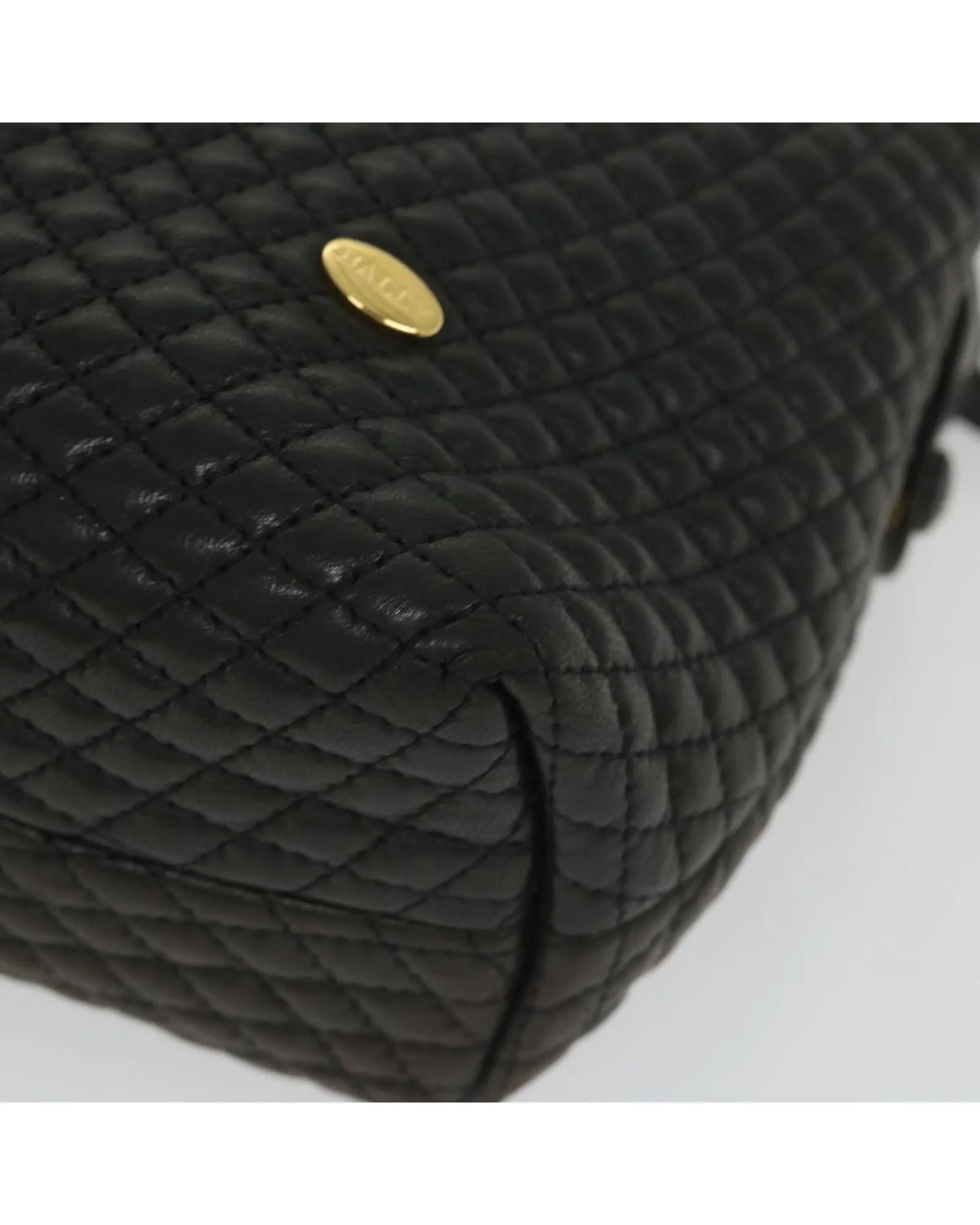 Black Quilted Leather Shoulder Bag