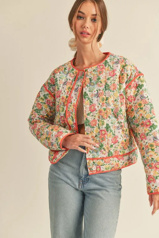 Blossom Bright Quilted Jacket