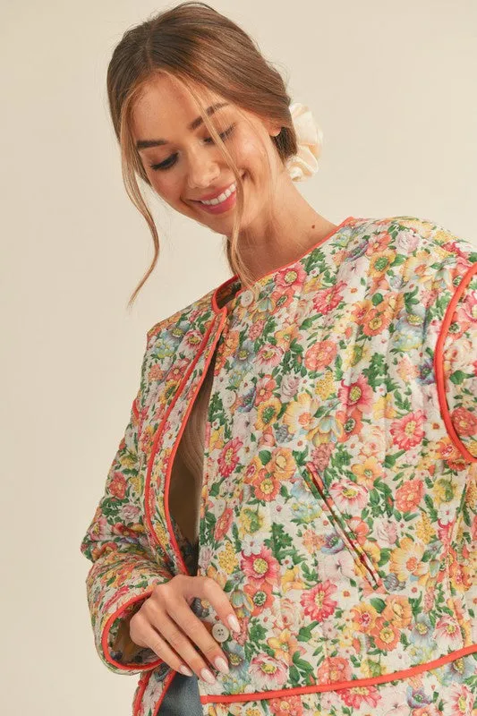 Blossom Bright Quilted Jacket