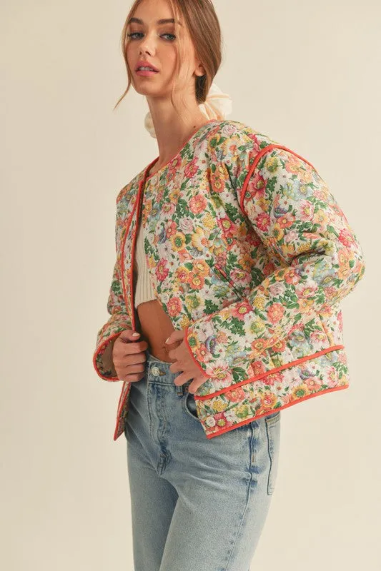 Blossom Bright Quilted Jacket
