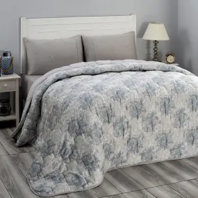 Blossom Couture Azalea Winter Quilt/Quilted Bed Cover/Comforter Blue
