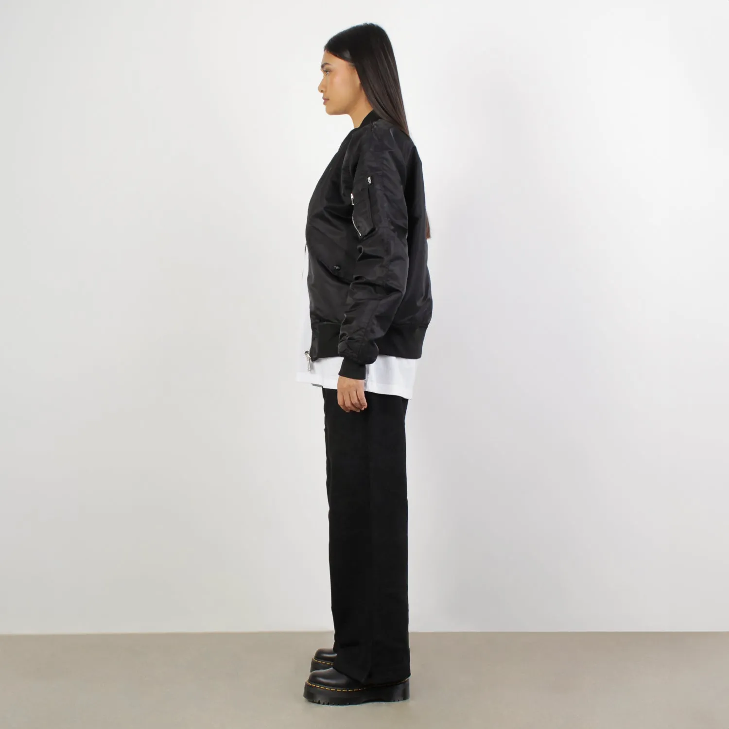 BOY MA1 REVERSIBLE BOMBER JACKET WOMENS - BLACK