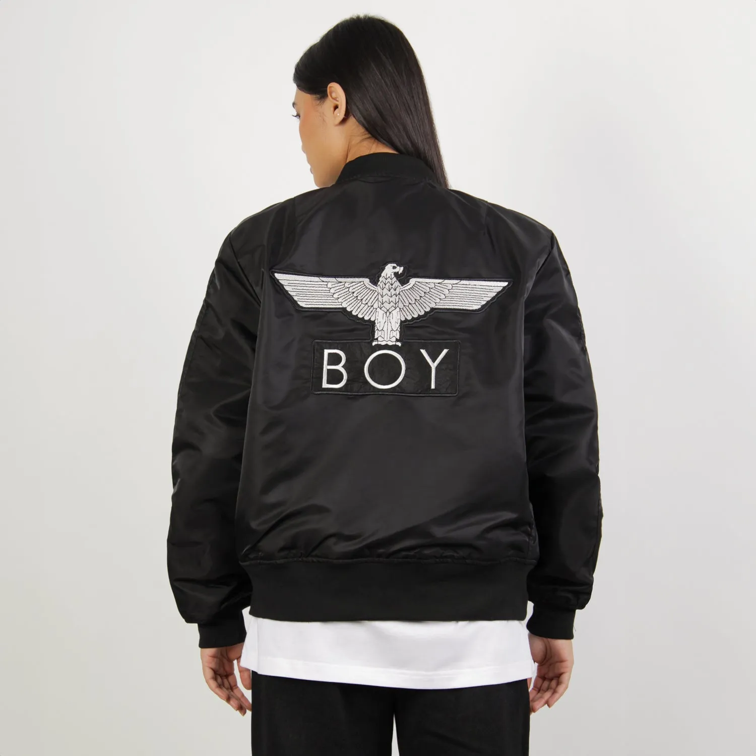 BOY MA1 REVERSIBLE BOMBER JACKET WOMENS - BLACK
