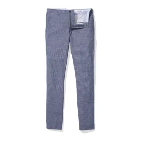 Bretton (Slim) - Blue Stripe Irish Linen Cotton Stripe Chinos