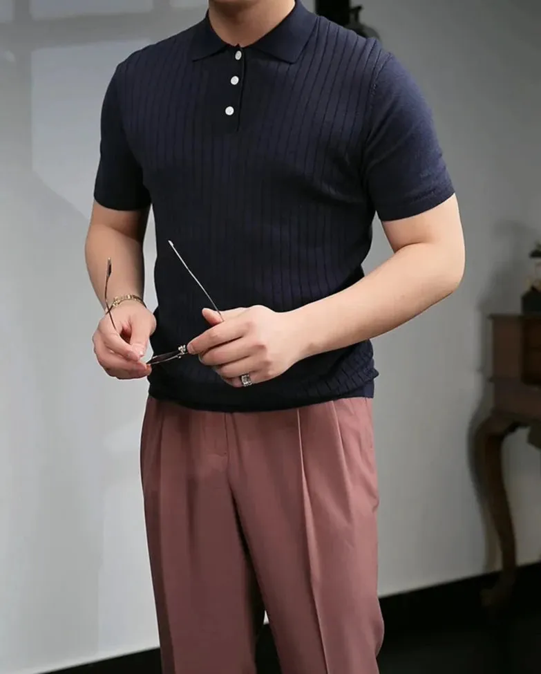 British polo collar t-shirt