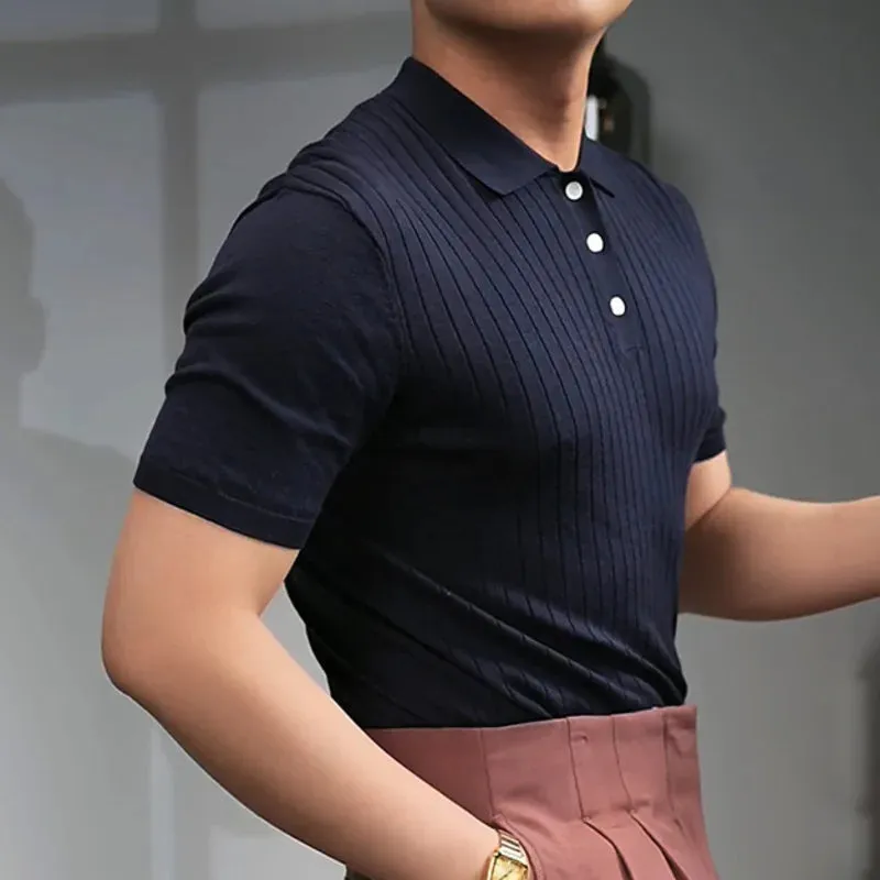British polo collar t-shirt
