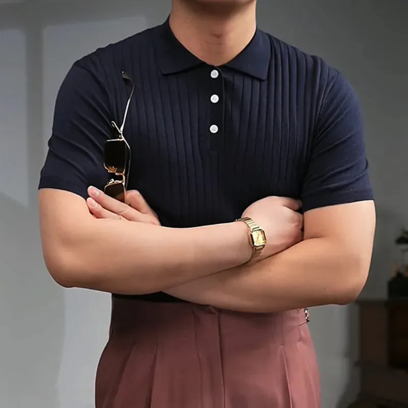 British polo collar t-shirt
