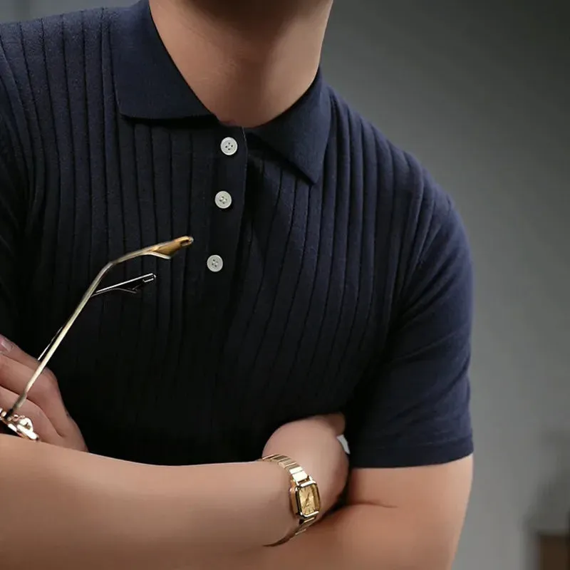 British polo collar t-shirt