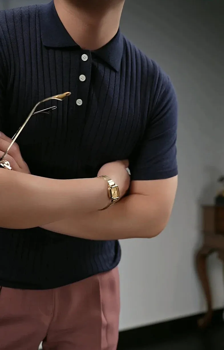 British polo collar t-shirt