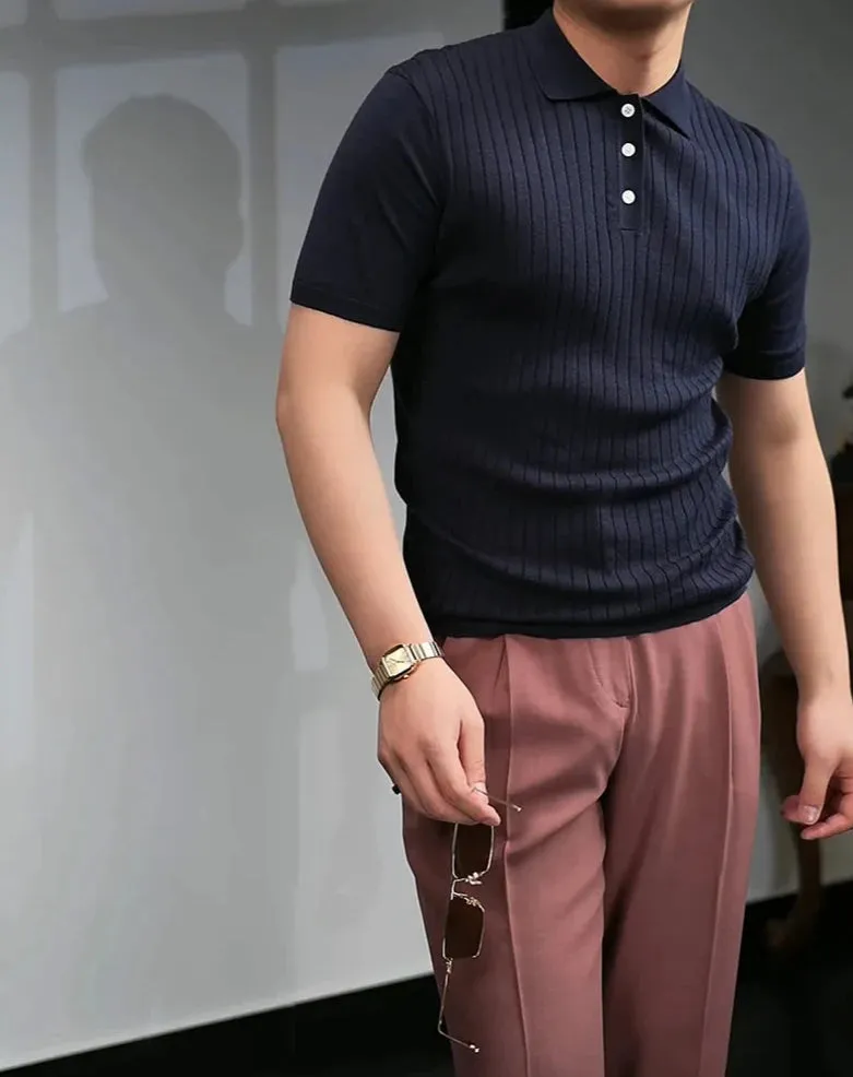 British polo collar t-shirt