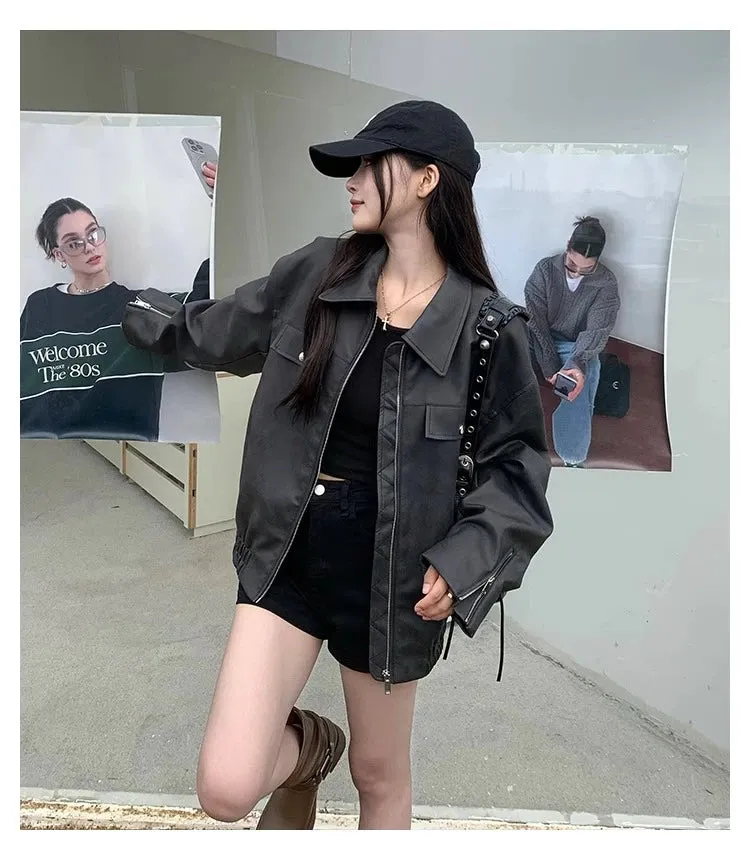 Brown Jacket New Fashion Streetwear