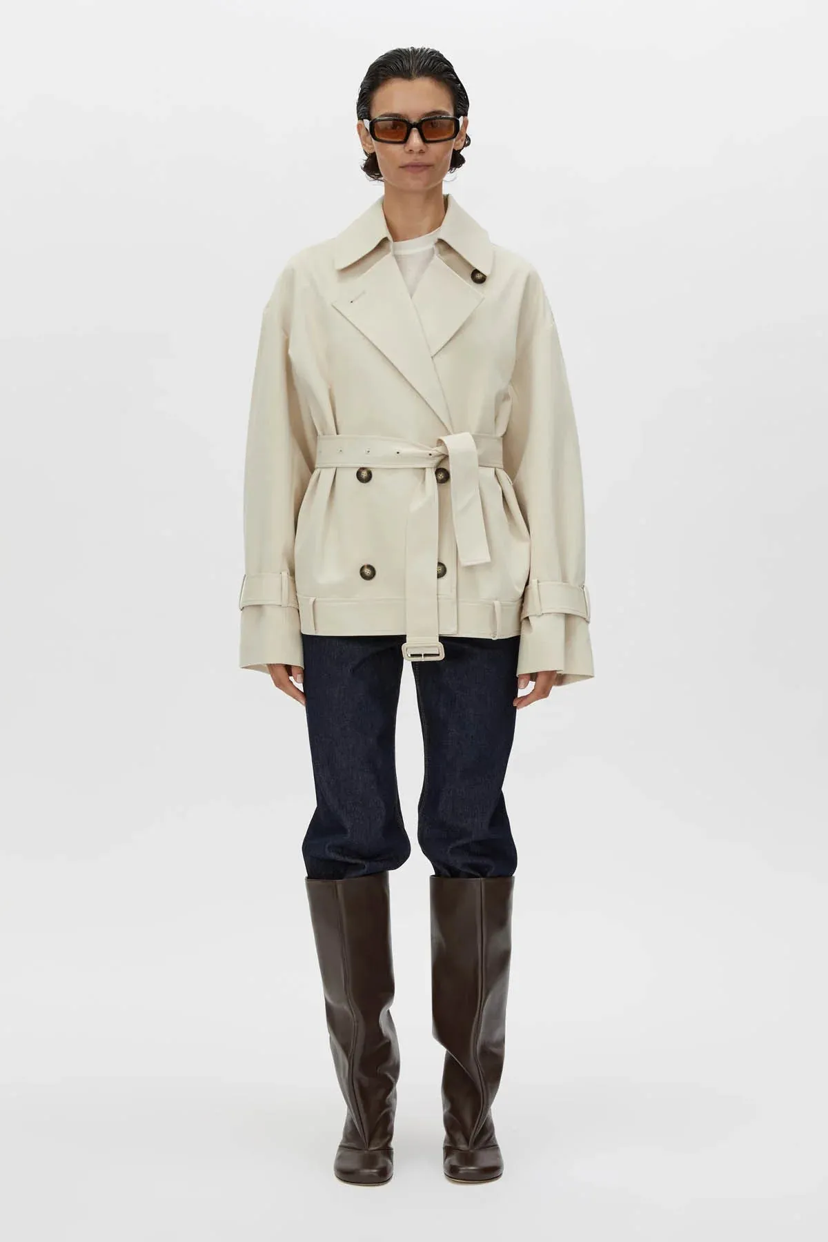 Camilla & Marc, Neroli Short Trench | Alabaster