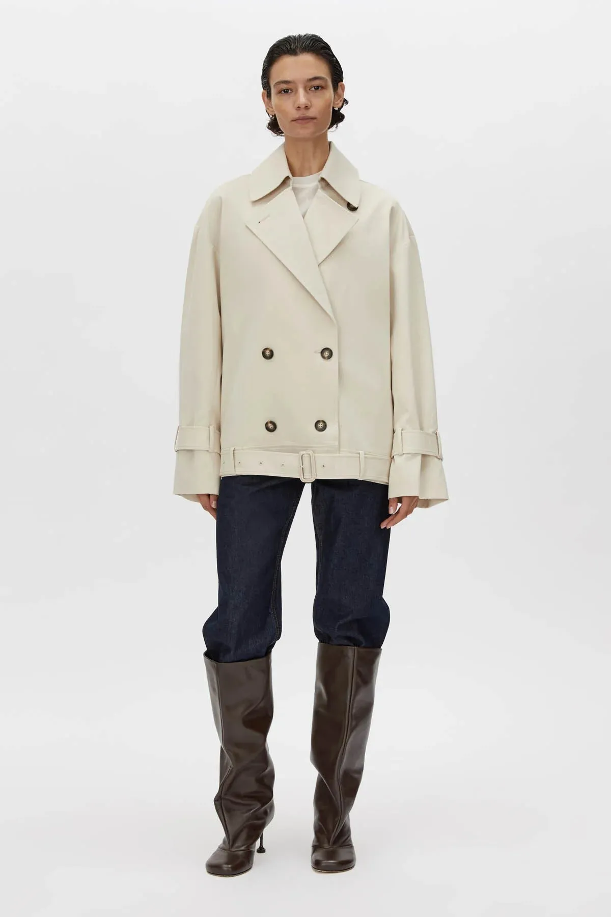 Camilla & Marc, Neroli Short Trench | Alabaster