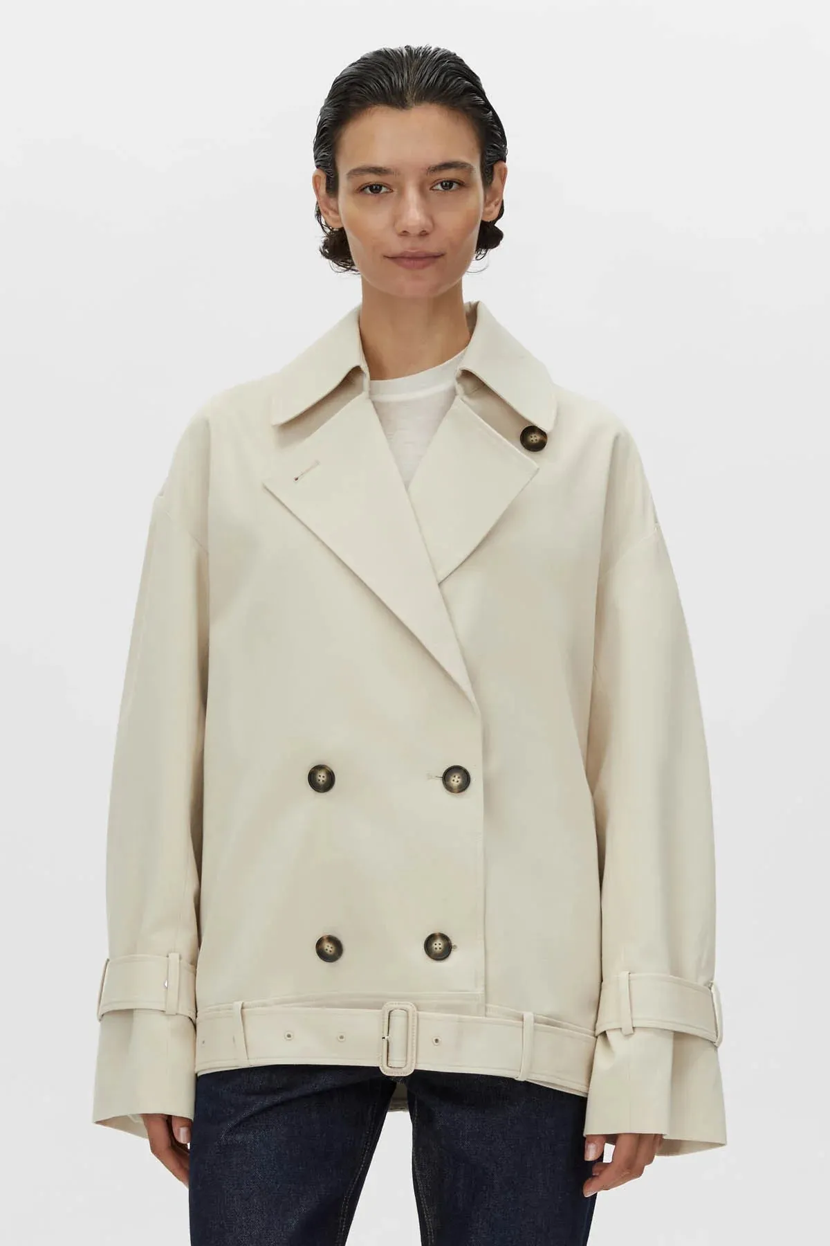 Camilla & Marc, Neroli Short Trench | Alabaster