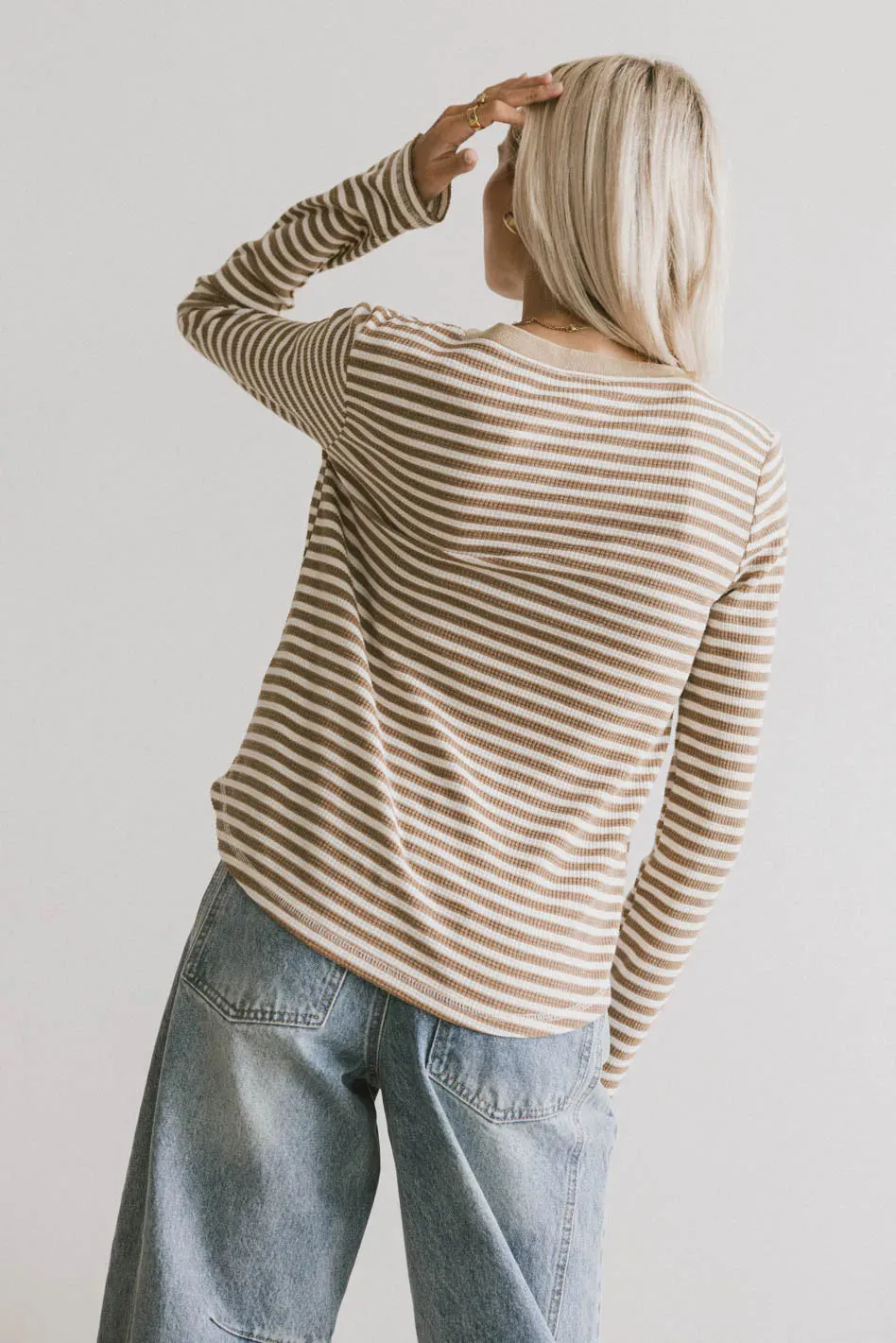 Casper Knit Top in Taupe