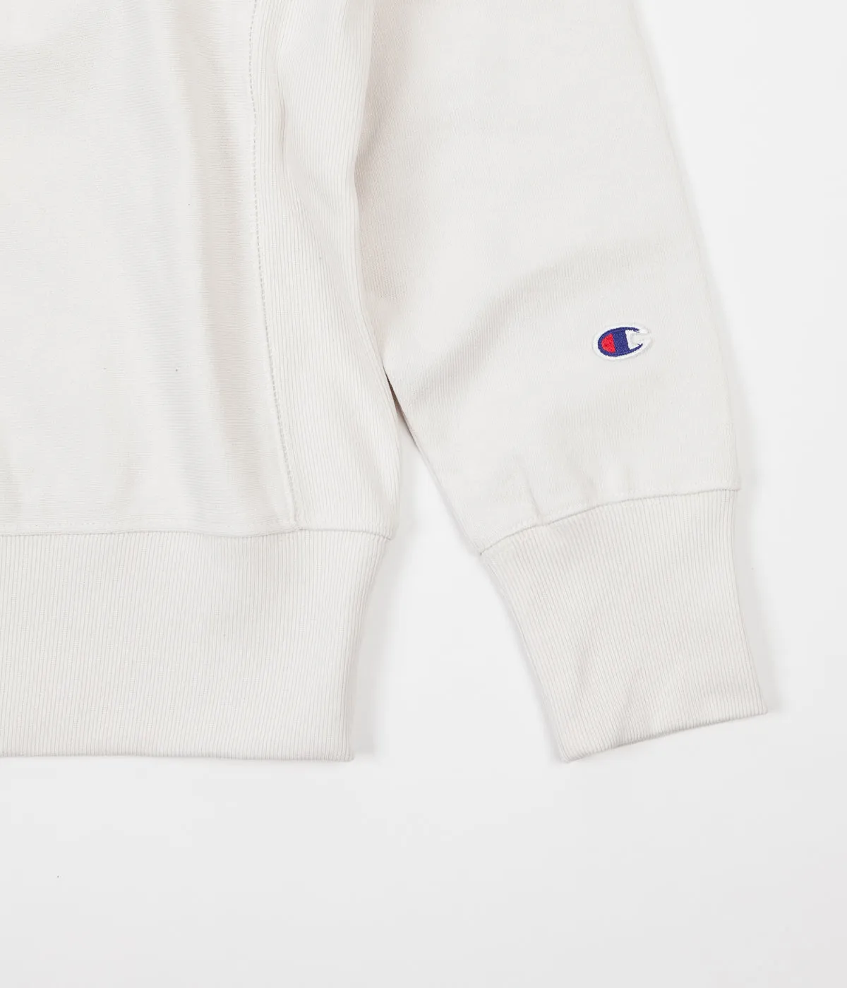 Champion Jacquard Insert Crewneck Sweatshirt - Cream