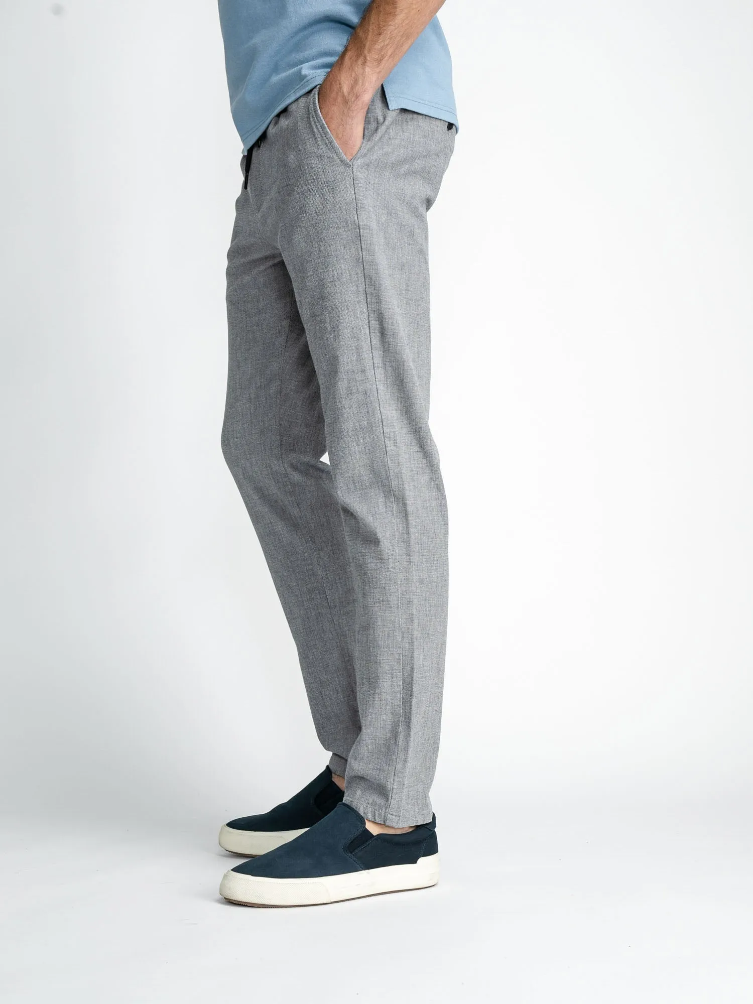 Chinos with drawstring