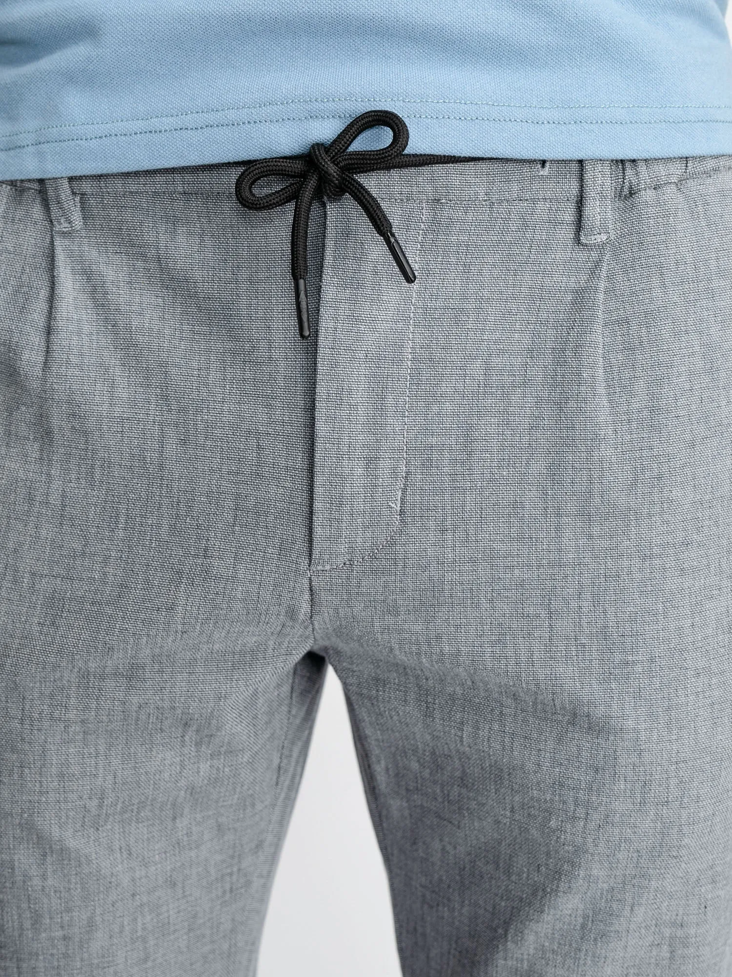 Chinos with drawstring