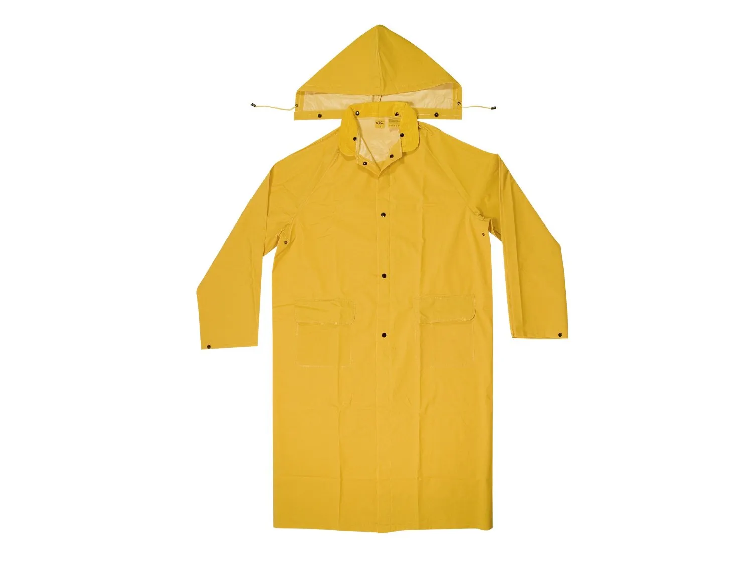 CLC R105L 2 Piece Heavyweight PVC Trench Coat, Yellow, Large