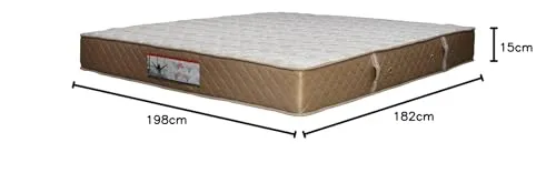 COCOFOAM Bonnel Spring Orthopedic Mattress for Superior Back Care (78x72x6)