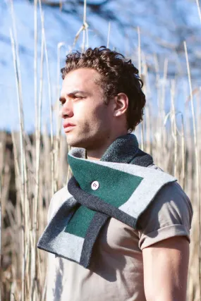 Color Blocked Knitted Scarf