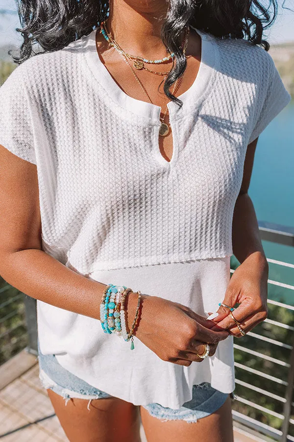 Comfort Show Waffle Knit Top
