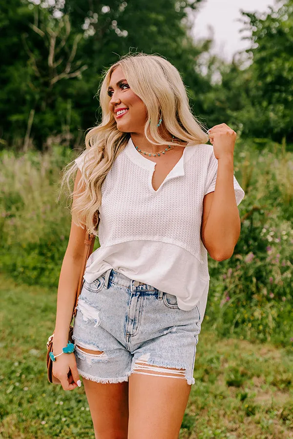Comfort Show Waffle Knit Top