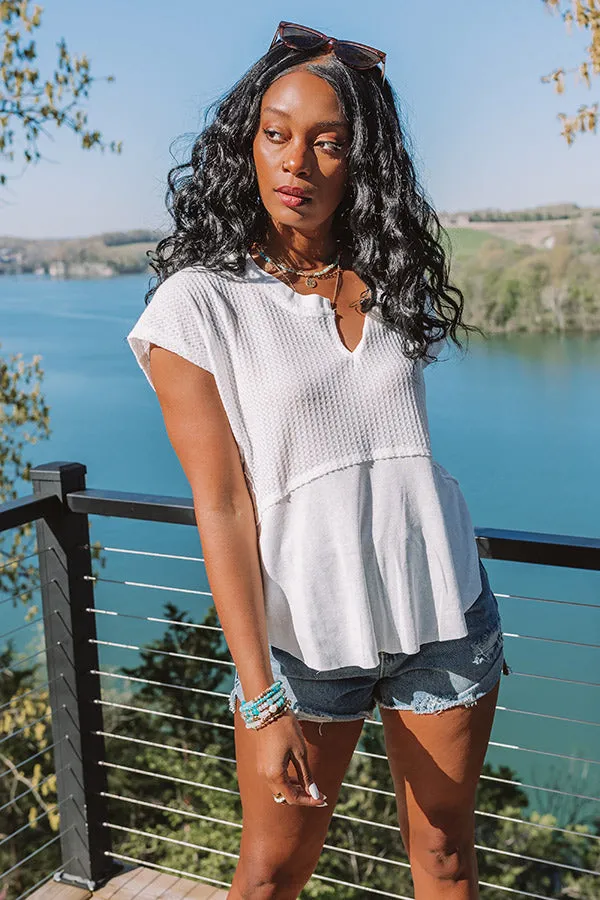 Comfort Show Waffle Knit Top