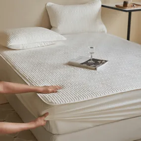 Comfortable Thicken Quilted Quilting Fitted Sheets,M003