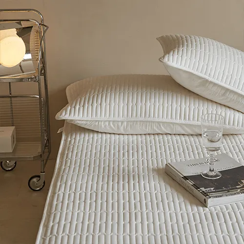 Comfortable Thicken Quilted Quilting Fitted Sheets,M003
