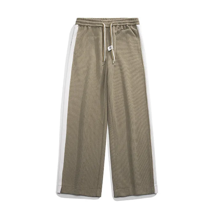 Corduroy American Thick Loose Mop Pants, Straight-Leg Design for Comfort & Style. Ideal for Casual Wear.