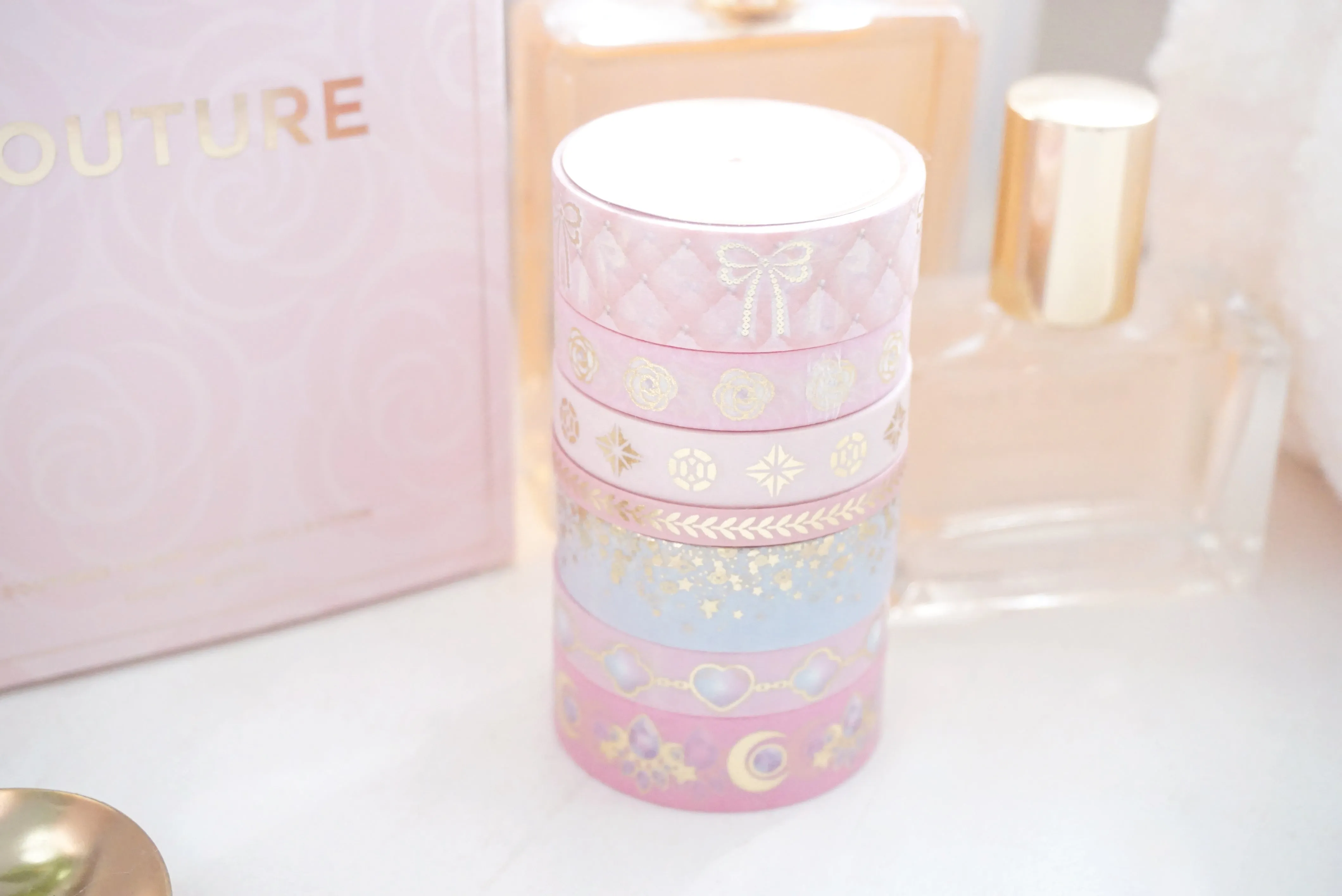 Couture Full Washi Box (light gold foil foil)