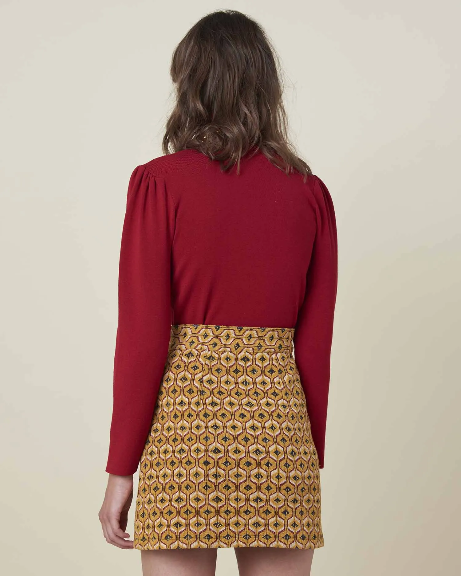 Cropped turtleneck