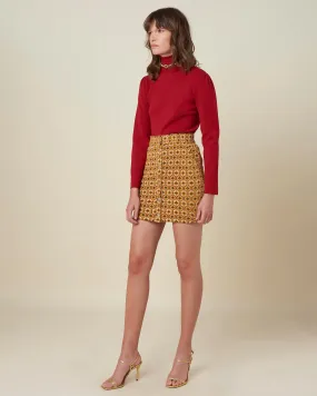 Cropped turtleneck