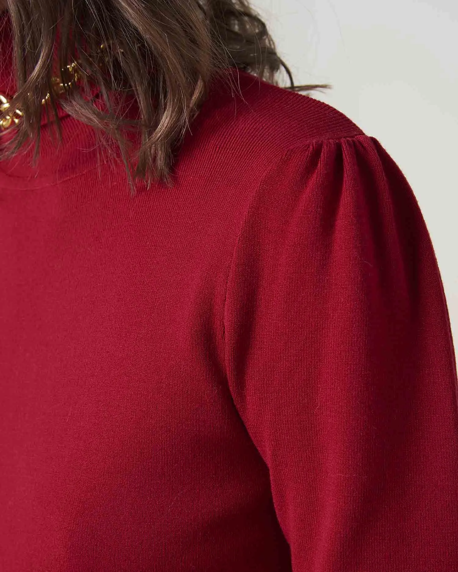 Cropped turtleneck