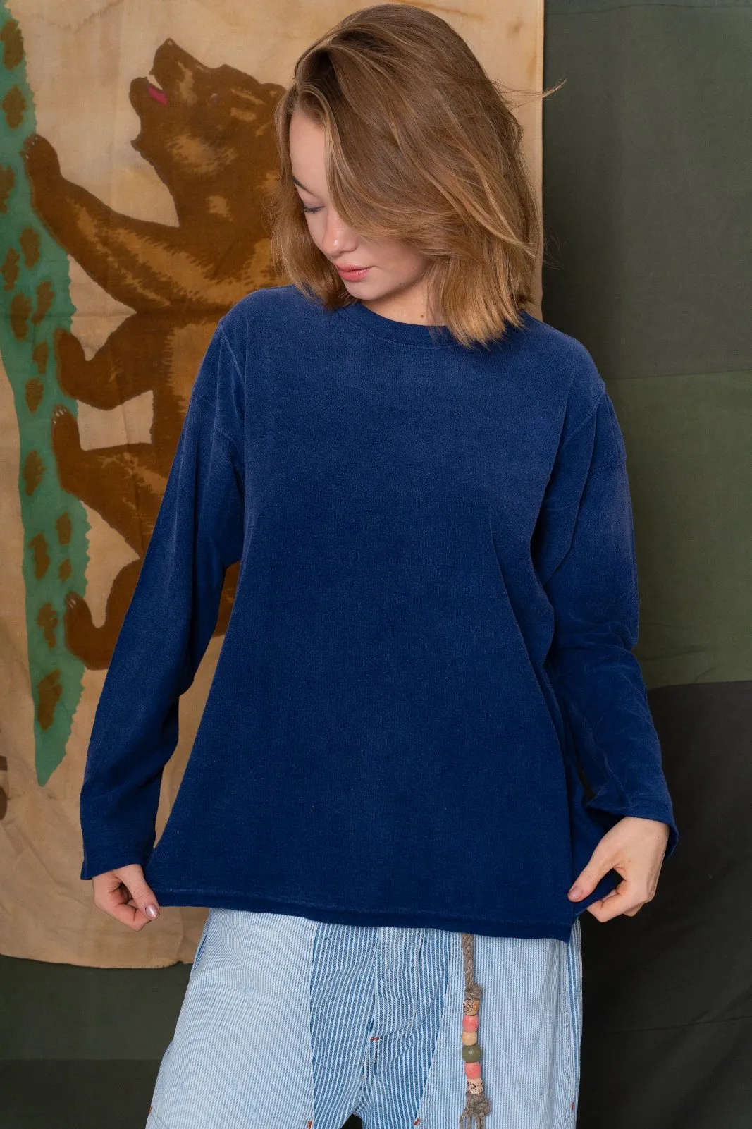 Derrick T Cotton/Recycled Sunfaded Sailor Blue