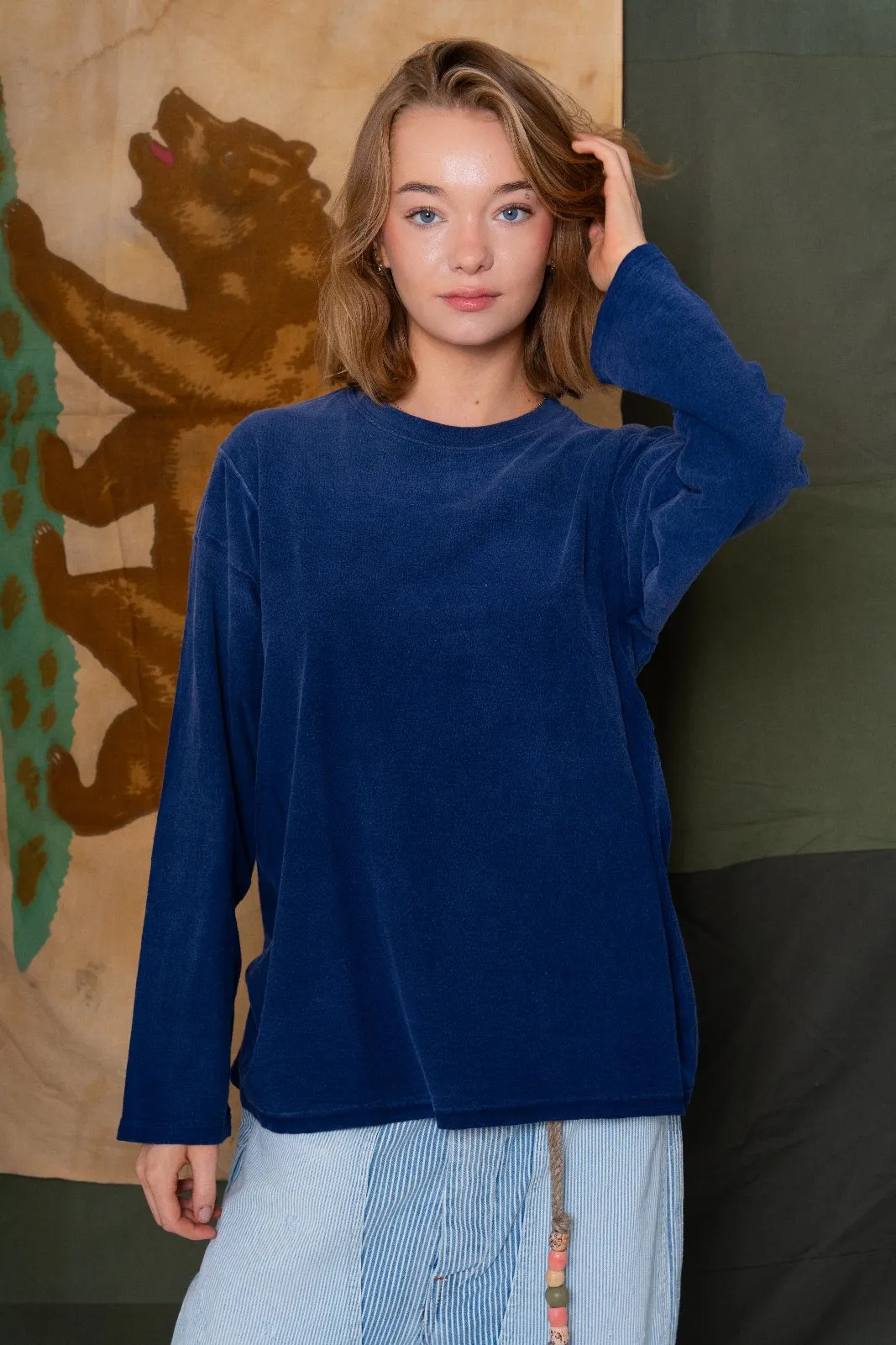 Derrick T Cotton/Recycled Sunfaded Sailor Blue